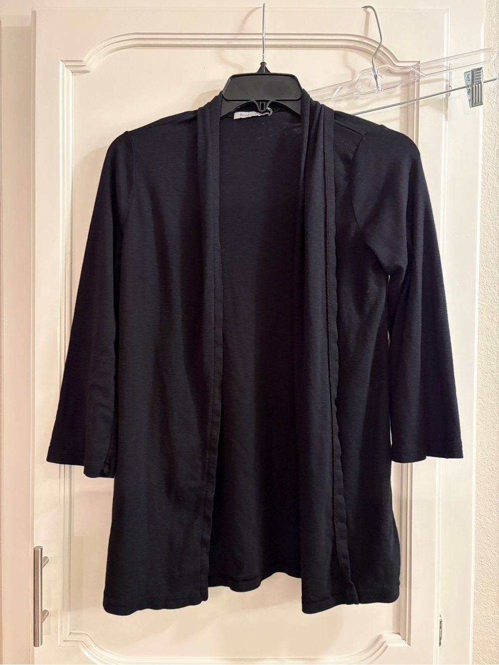 Black Michael Stars OS Cardigan lightweight sweater